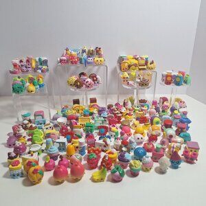 Shopkins Lot 237 Pcs Food Shoes Appliances Beauty Pastries Cake Fruit Veggies